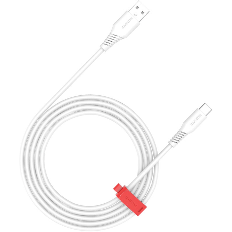 Кабель CANYON AC18SC USB-A - Type-C 18W 1.2 м White (CNS-AC18SC12W)