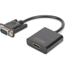 Перехідник DIGITUS VGA - HDMI Full HD Black (DA-70473)