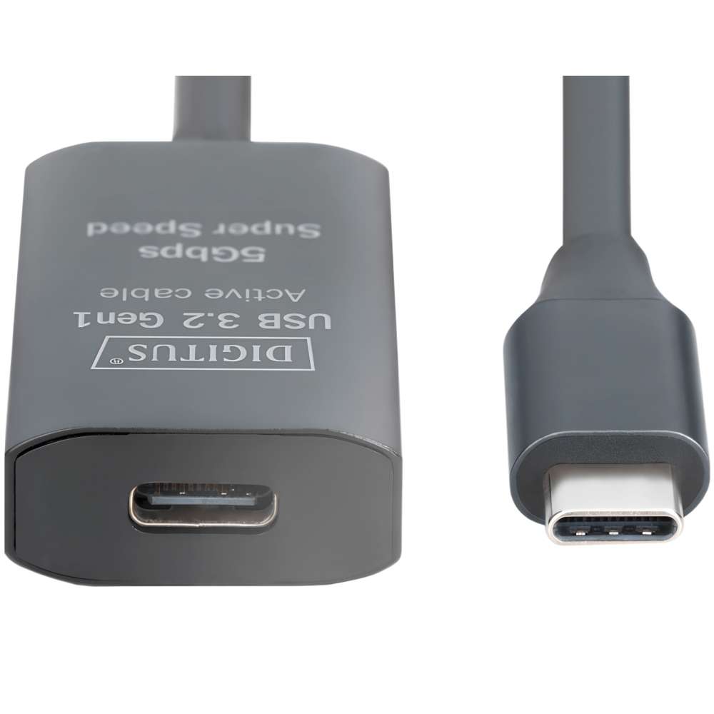 Удлинитель DIGITUS USB тип С 3.2 Gen1 Active 5G 5m  (DA-73108) Разъем 1 USB тип C (мама)