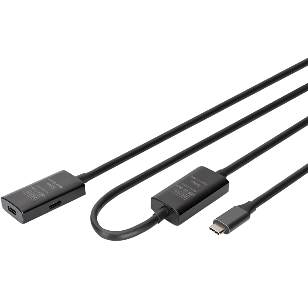 Удлинитель DIGITUS USB тип С 3.2 Gen1 Active 5G 10m Black (DA-73109)