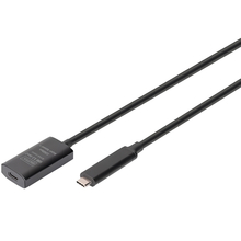 Удлинитель DIGITUS USB тип C - USB тип C 3.2 Gen2 Active 10G 5m Black (DA-73112)