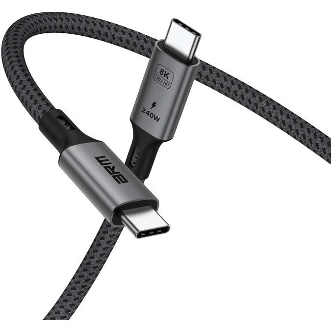 Зовнішній вигляд Кабель ARMORSTANDART USB 4.0 USB-C - USB-C 240W 8K 60hz 40Gbps 1m Black (ARM81921)