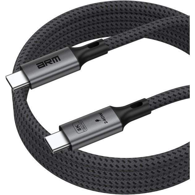 Кабель ARMORSTANDART USB 4.0 USB-C - USB-C 240W 8K 60hz 40Gbps 1m Black (ARM81921) Вид кабель