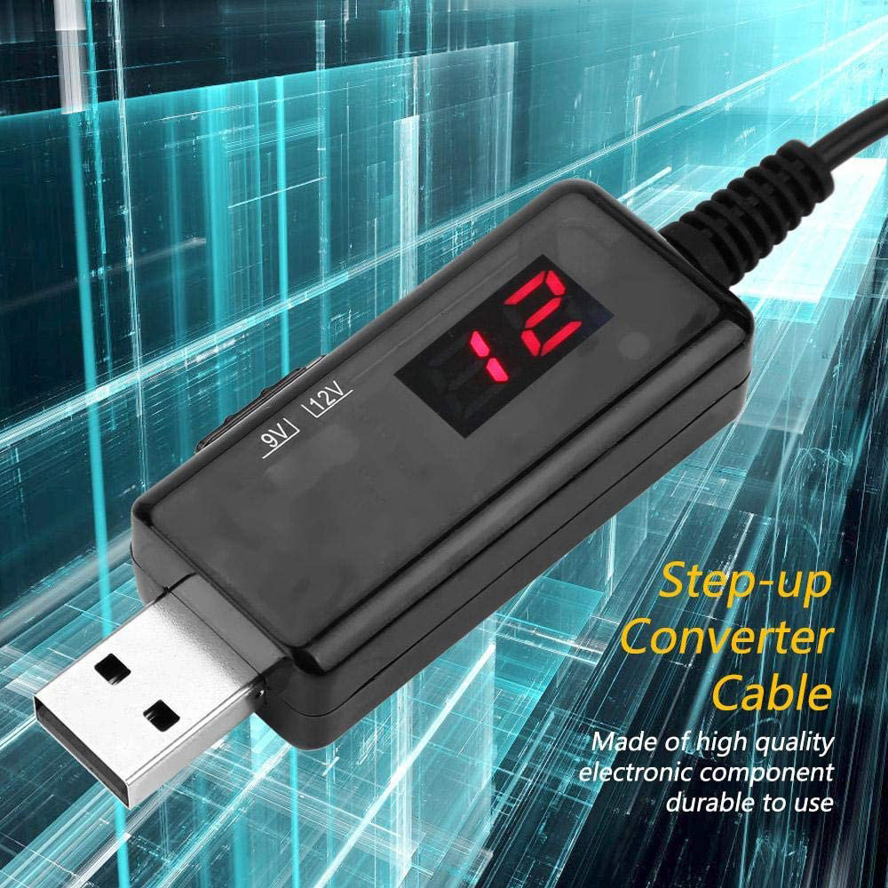 Замовити Кабель живлення DYNAMODE USB to DC 5.5x2.1mm + 3.5x1.35mm 5V to 9V/12V 0.8м Black (KWS-912V)