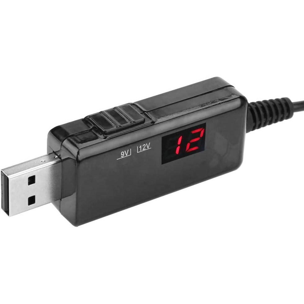 Кабель живлення DYNAMODE USB to DC 5.5x2.1mm + 3.5x1.35mm 5V to 9V/12V 0.8м Black (KWS-912V) Вид кабель