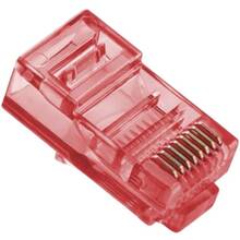 Конектори MERLION RJ45 cat.5e UTP 8P8C Red 100 шт. (05357)