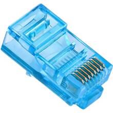 Конектори MERLION RJ45 cat.5e UTP 8P8C Blue 100 шт. (05355)