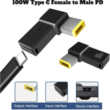 Адаптер STLAB USB-C F to DC 10x6mm 100W (PD100W-Lenovo)