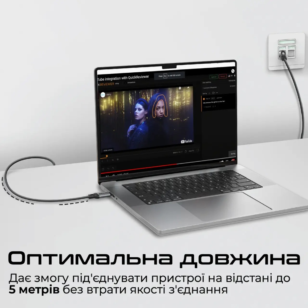 Кабель PROMATE USB Type-C/RJ45 5 м Black (clink-rj45) Длина 5