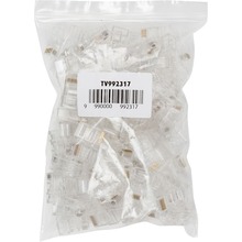 Конектори POWERPLANT RJ45 (8P8C) UTP CAT6 LY-US010 100 шт (TV992317)