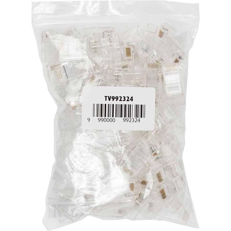 Конектори POWERPLANT RJ45 LY-US012 100 шт (TV992324) Вид конектор