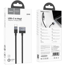 Кабель HOCO U141 Magnetic Type-C - Apple 30-pin Mag3 Black (6942007642088)
