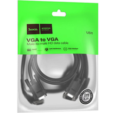 Кабель HOCO US11 VGA - VGA  1 м  Black (6942007628204)