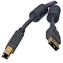 Кабель ATCOM USB 2.0 AM/BM ferite 1.5m Black (5474)