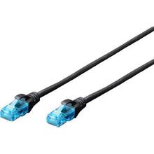 Патч-корд 2E CAT 5e UTP 0.5 м 26AWG RJ45 Black (2E-PC5ECU-0.50LSZH-BL)