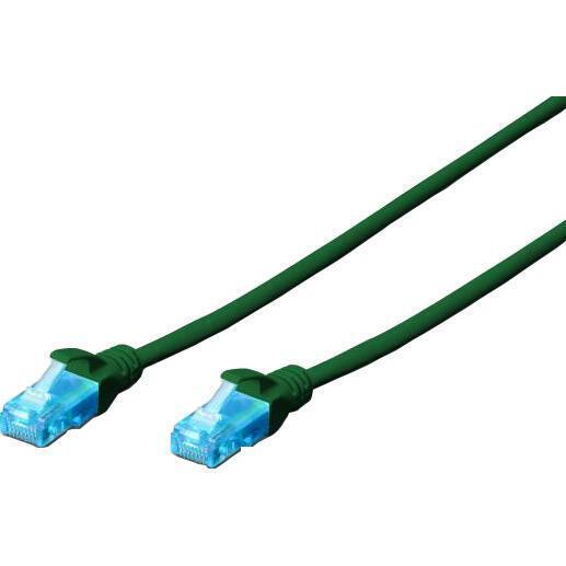 Патч-корд 2E CAT 5e UTP 1 м 26AWG RJ45 Green (2E-PC5ECU-1LSZH-GRN)