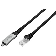 Кабель DIGITUS Ethernet USB-C-RJ45 2 м (AK-300601-020-S)