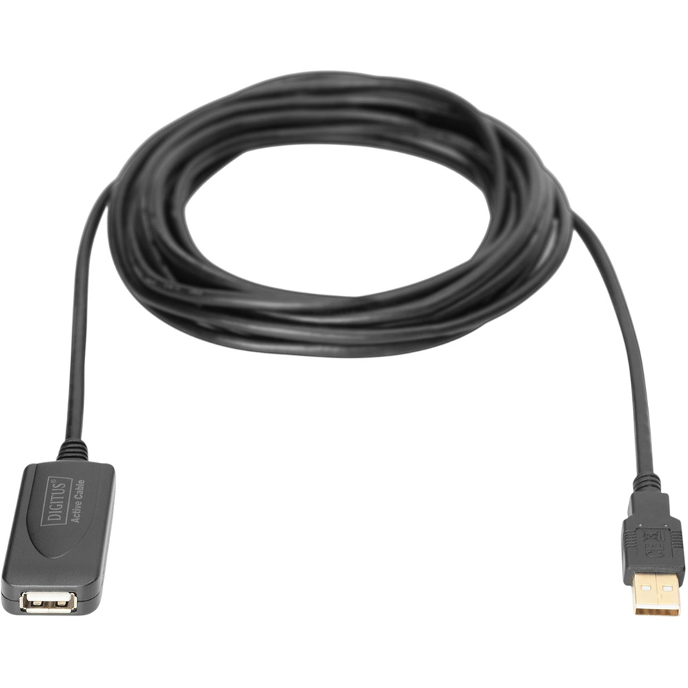 Кабель DIGITUS USB 2.0 Active Cable 5 м Black (DA-70130-4) Вид кабель
