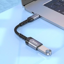 Переходник HOCO UA24 USB Type-C - USB 0.16 м Metal Gray (6942007608848)