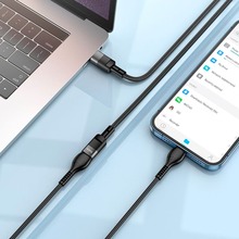 Удлинитель HOCO U107 USB Type-C - USB Type-C 1.2 м Black (6931474789990)