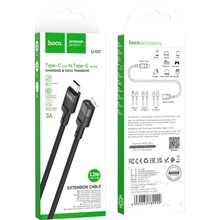 Удлинитель HOCO U107 USB Type-C - USB Type-C 1.2 м Black (6931474789990)