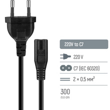 Кабель COLORWAY C7 3 м Black (CW-CBP086-BK)