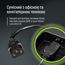 Кабель COLORWAY CEE7/7-C13 1.8 м Black (CW-CBP082-BK)