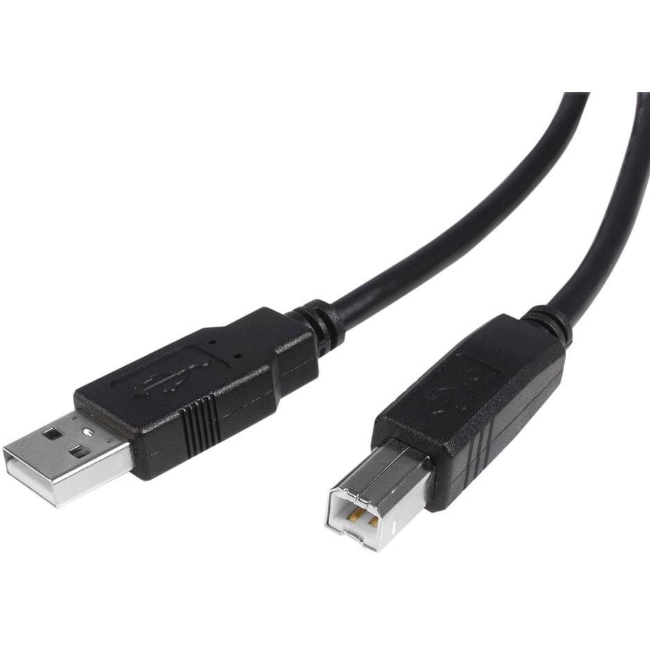 Кабель COLORWAY Print Cable USB-А 2.0 - USB-В 2 м Black (CW-CBUB072-BK) Вид кабель