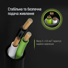 Кабель COLORWAY CEE7/7-C5 1 м Black (CW-CBP084-BK)