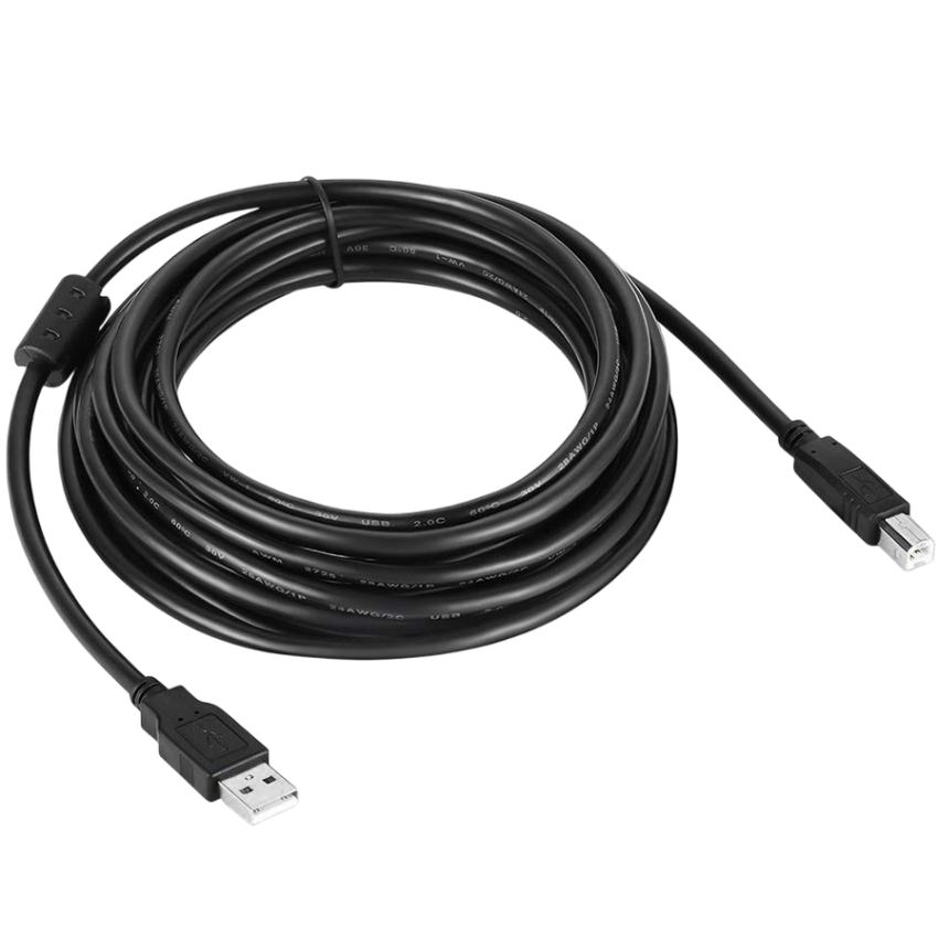 Кабель COLORWAY Print Cable USB-А 2.0 - USB-В 3 м Black (CW-CBUB073-BK) Додатково підключення принтерів, сканерів та інших USB-B пристроїв