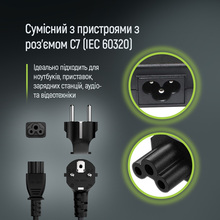 Кабель COLORWAY CEE7/7-C5 1.8 м Black (CW-CBP083-BK)