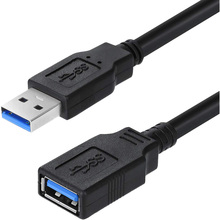 Кабель COLORWAY USB 3.0 AM - USB 3.0 AF 1.8 м Black (CW-CBUF075-BK)
