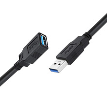 Кабель COLORWAY USB 3.0 AM - USB 3.0 AF 1.8 м Black (CW-CBUF075-BK)