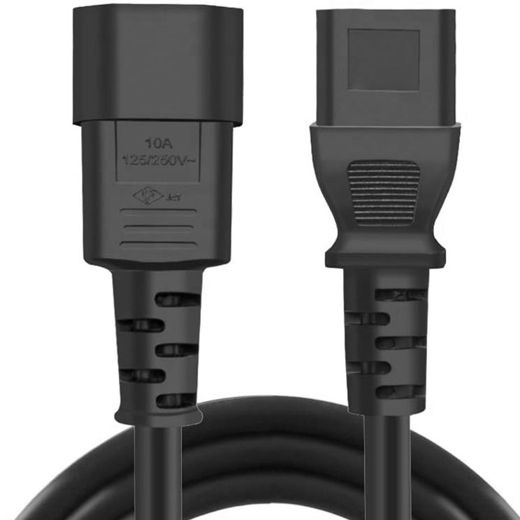 Кабель COLORWAY C13-C14 1.8 м Black (CW-CBP087-BK) Додатково перетин провідника: 3 × 0.75 мм²