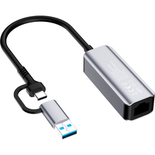 Мережевий адаптер COLORWAY USB-A/USB-C 3.0 – RJ45 Gigabit Ethernet (CW-AD-CRG)