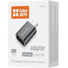 Адаптер-перехідник COLORWAY USB-A – USB-C 3.2 (CW-AD-AC3)