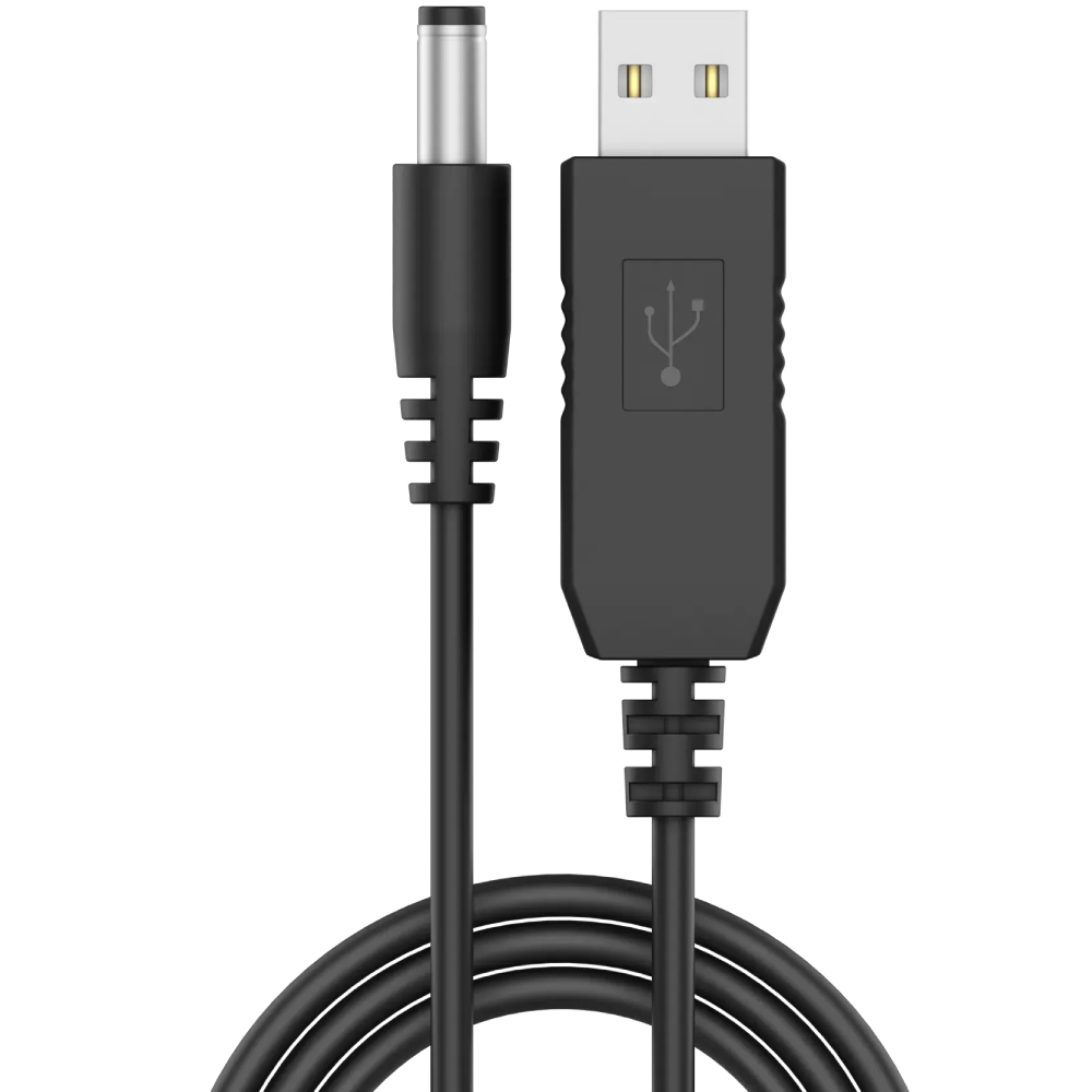 Кабель GRAND-X для роутера USB - DC 5.5 х 2.1 мм 12V Black (RC-12B)