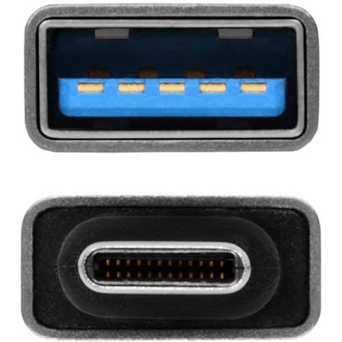 Переходник AXAGON RUCM-AFA USB 3.0 & Type-C Type-A Female ALU Silver Разъем 2 USB тип А (мама)