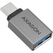 Переходник AXAGON RUCM-AFA USB 3.0 & Type-C Type-A Female ALU Silver