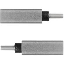 Переходник AXAGON RUCM-AFA USB 3.0 & Type-C Type-A Female ALU Silver