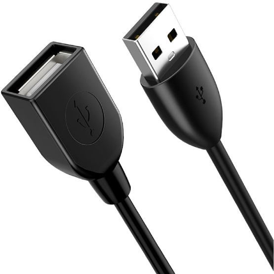 Кабель CABLETIME USB 2.0 AM-AF 3 м Black (CA14N)
