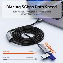 Кабель CABLETIME USB 3.0 AM - AF 15 м Black (CA18T)