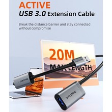 Кабель CABLETIME USB 3.0 AM - AF 20 м Black (CA18U)