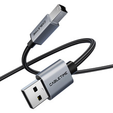 Кабель CABLETIME USB 2.0 AM-B Print 2 м Black (CA15L)