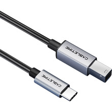 Кабель CABLETIME USB 2.0 Type-C (M) - B Print 2 м Black (CA16L)