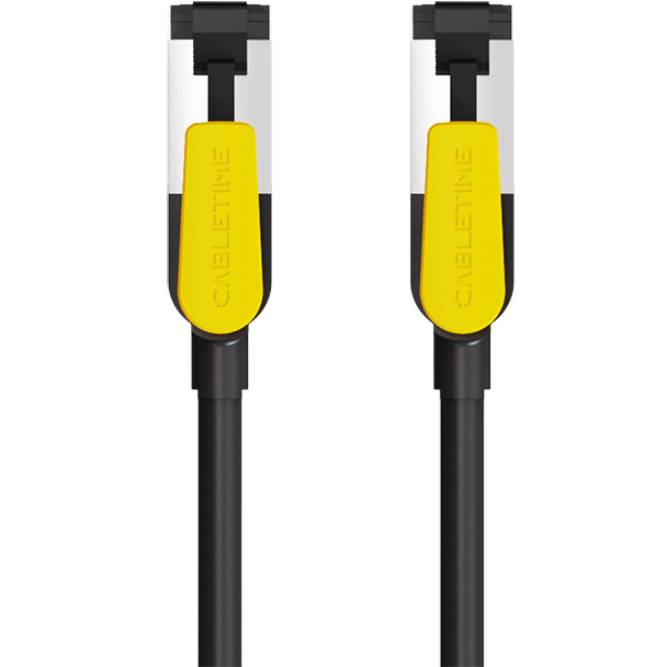 Патч-корд CABLETIME Cat7 FTP 2 м Black (CN70L) Вид кабель