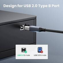 Кабель UGREEN USB-C 2.0 to BM 1м Black (45034)