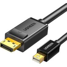 Кабель UGREEN miniDisplayPort M to DisplayPort M 1.5м MD105 Black (10477)