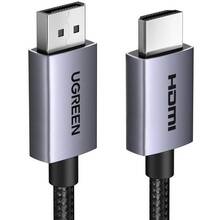 Кабель UGREEN DisplayPort M HDMI M 3м V2.0 4K 30Hz DP125 Black (35843)