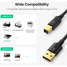 Кабель UGREEN US135 USB Type A - USB Type B 3 м Black (10351)